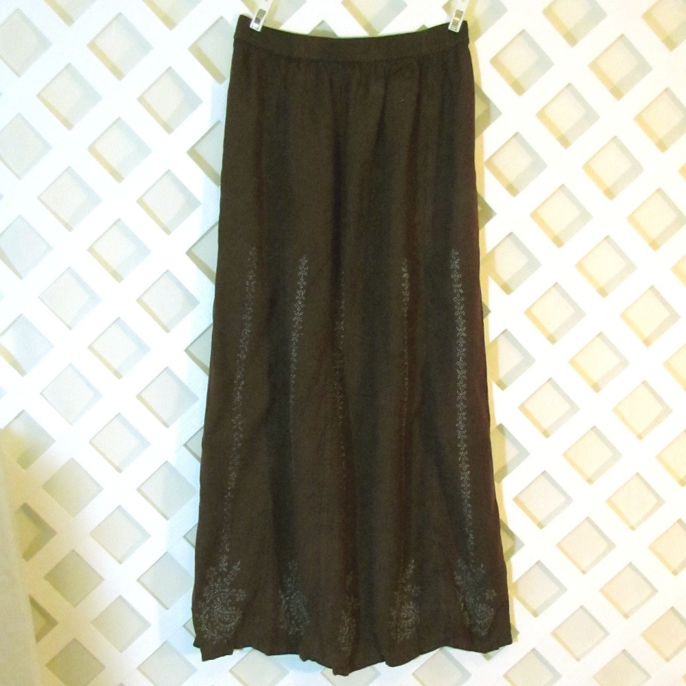 SACRED THREADS BOHO SKIRT EGGPLANT PURPLE SKIRT Size S/M  PMST1D - Picture 3 of 8